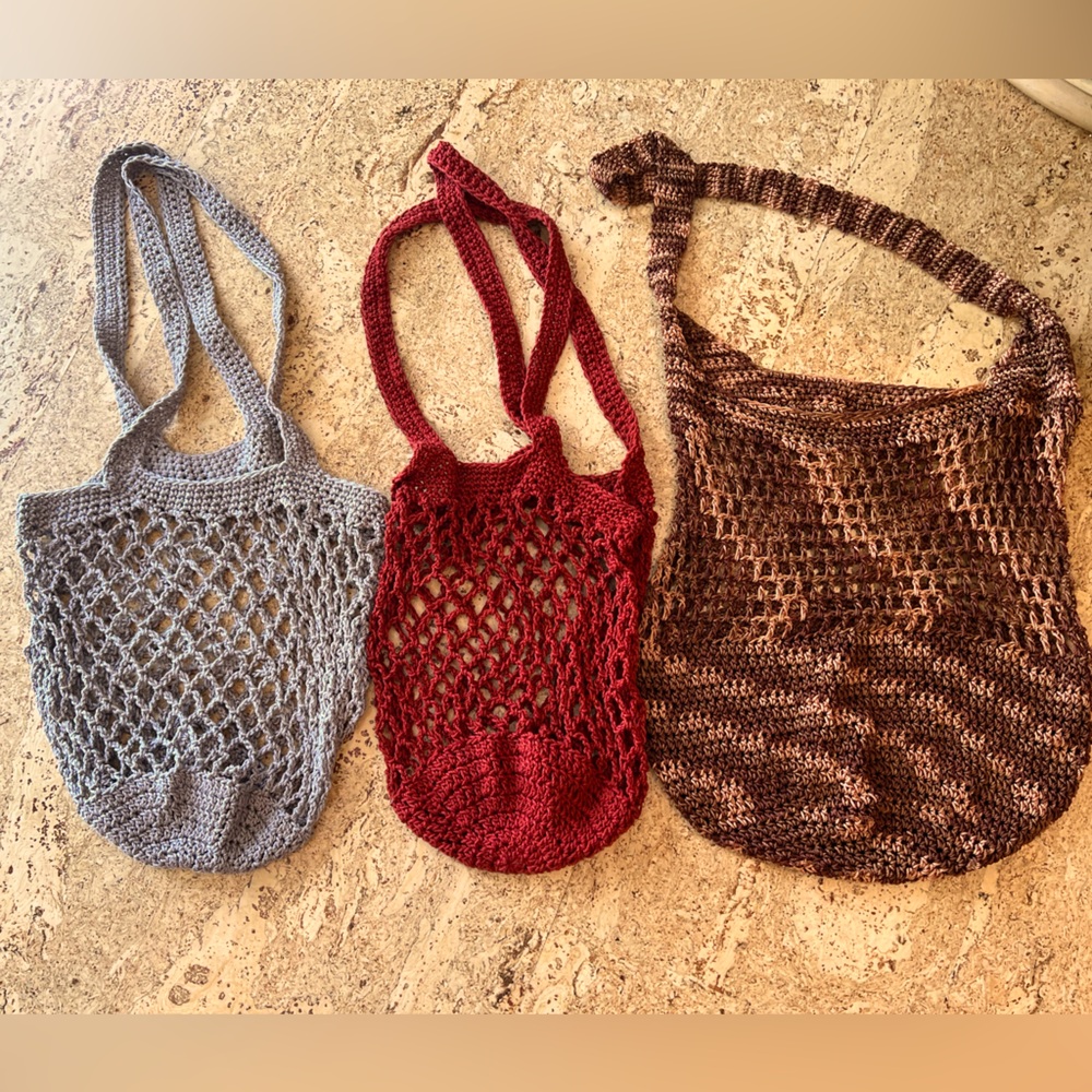 Choice of crochet bags